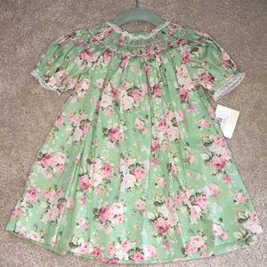 NWT Smocked Dress and Bloomers 12 M